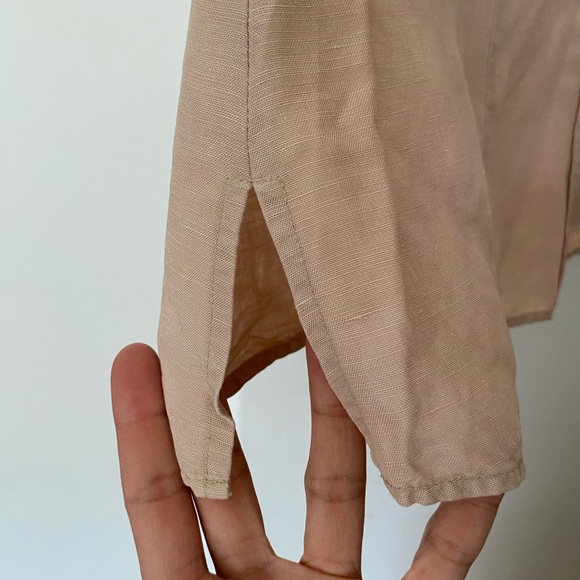 💃🏽 LAST CALL Vintage Blush Pink Linen Top - Picture 8 of 9